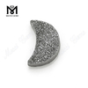 Engros Sølvfarve Natural Druzy Agate Stone til smykkefremstilling