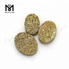 Oval naturlige Druzy Cabochon Stone Engros 24 K guld Druzy
