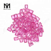 Engros Rektangel 4x6MM 2# Pink Ruby Stone Syntetisk Korund Pris