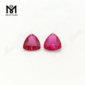 Wuzhou Engros Trillion Cut Synthetic Corundum 5 Ruby Stones