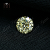 Fabrikspris Løs ædelsten 1 karat brillantslebet gul moissanite diamant