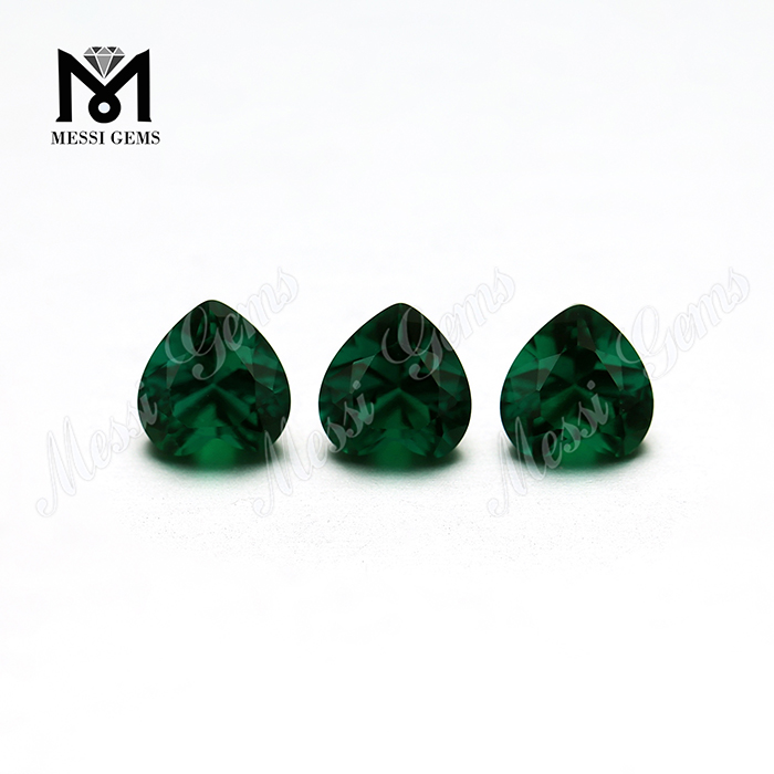 Hydrothermal Heart Cut Loose Emerald Stones Pris