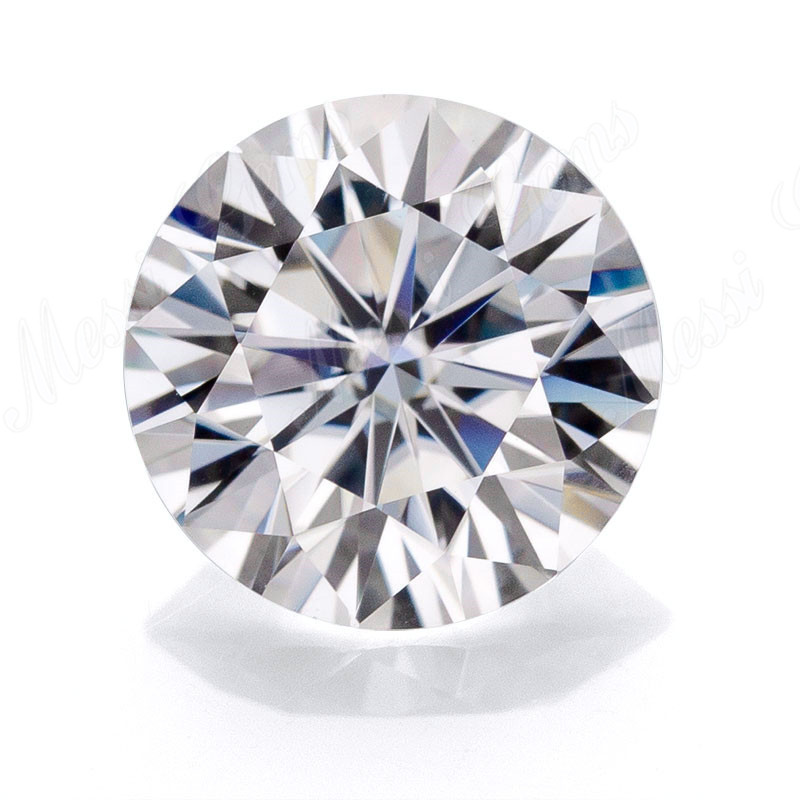 Syntetisk farveløs moissanite diamant løs ædelsten 10 karat rund GH VVS1 Kina