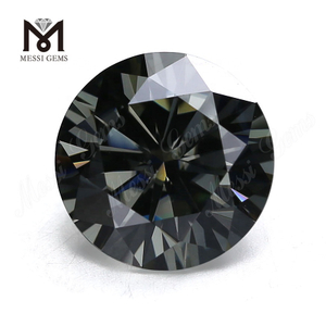 engros moissanite diamant rund 11mm grå syntetisk moissanite løs sten pris