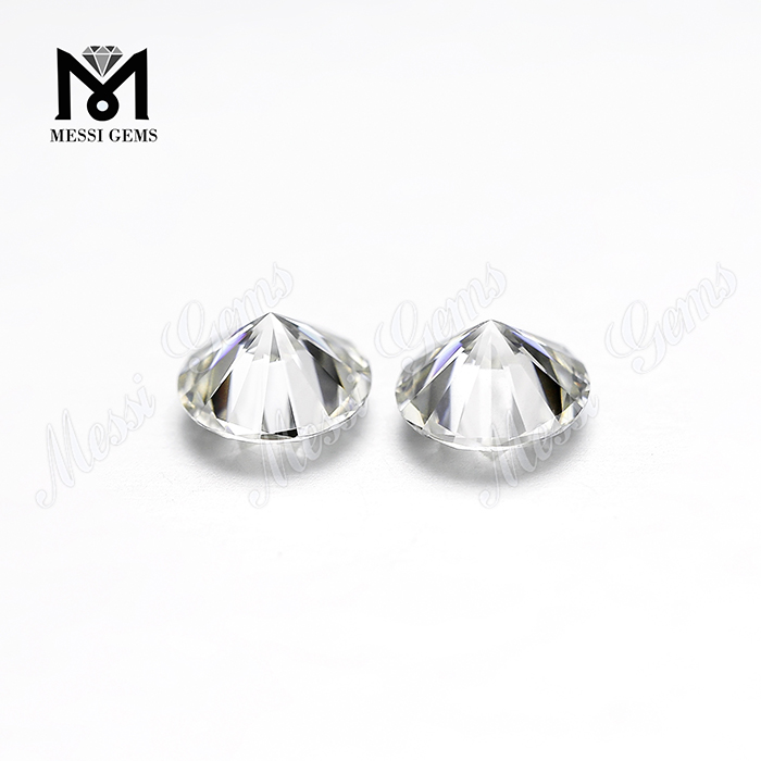 rund form syntetiske hvide moissanites diamanter 1 karat