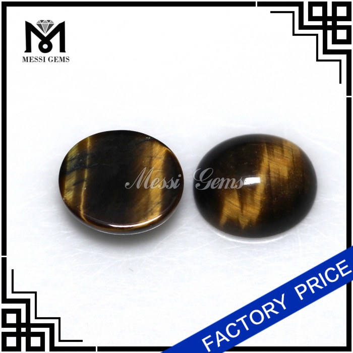 Engros Semi Gemstone Stone Oval 10x12 Tiger Eye Stone Pris