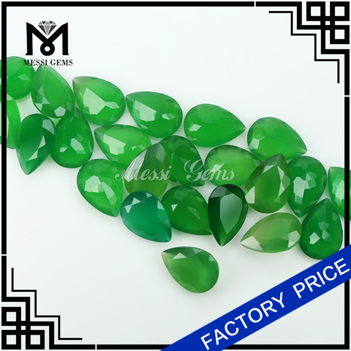 Fabriksskæring Rough Natural Emerald Green Agat Stone