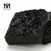 Druzy Stone Sort Firkantet Form 12x12mm Naturlig Druzy Til smykker