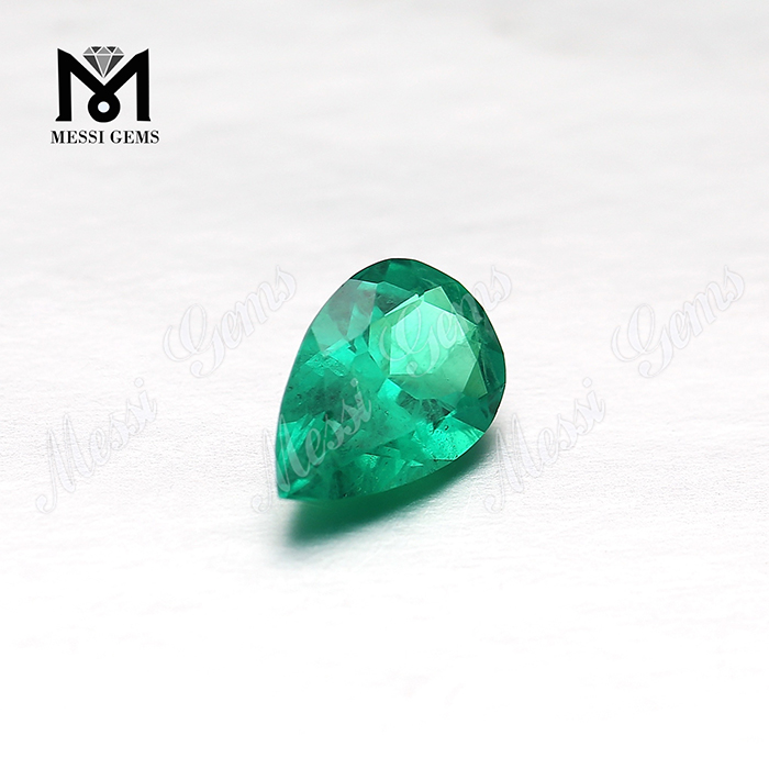 Pear Cut Lab Oprettet Hydrothermal Colombia Emerald