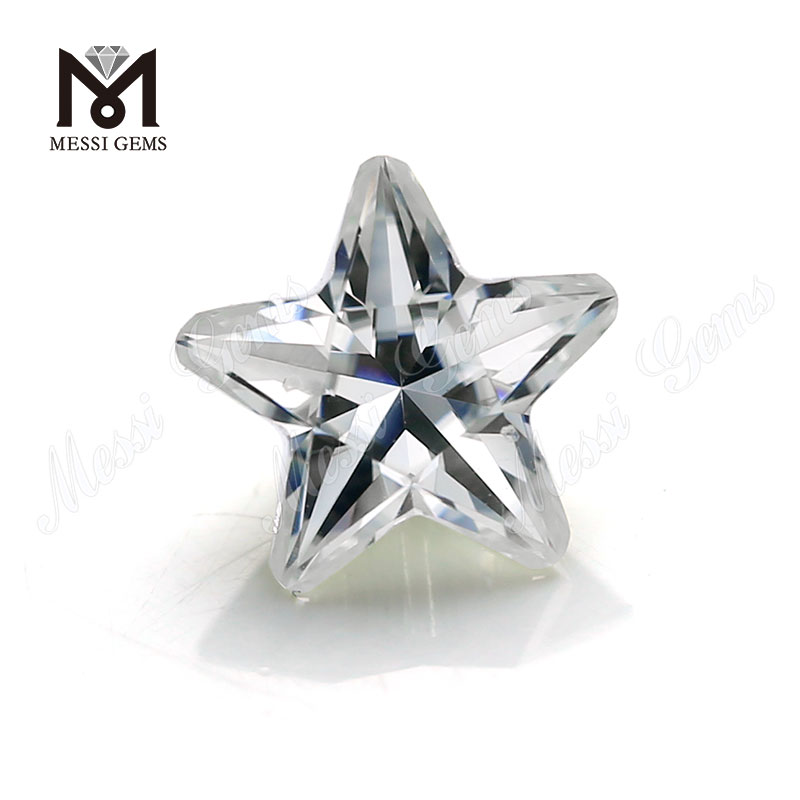 Engros fancy form fem-takket stjerne cut def farve 1ct moissanites ædelsten