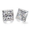 Wuzhou VVS moissanite diamant hvid Square Princess cut moissanite til smykkefremstilling