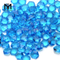 Fabriksbillig pris sekskantform havblå glas ædelsten
