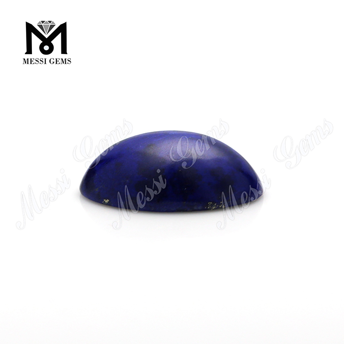 Naturlig oval flad bagside 13x18mm lapis lazuli sten cabochon