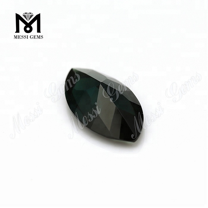 Løs ædelsten #152 Marquise Cut Dark Green Synthetic Spinel Stone