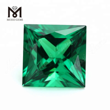Firkantede 12*12 smaragdgrønne hydrokvarts krystal ædelstene