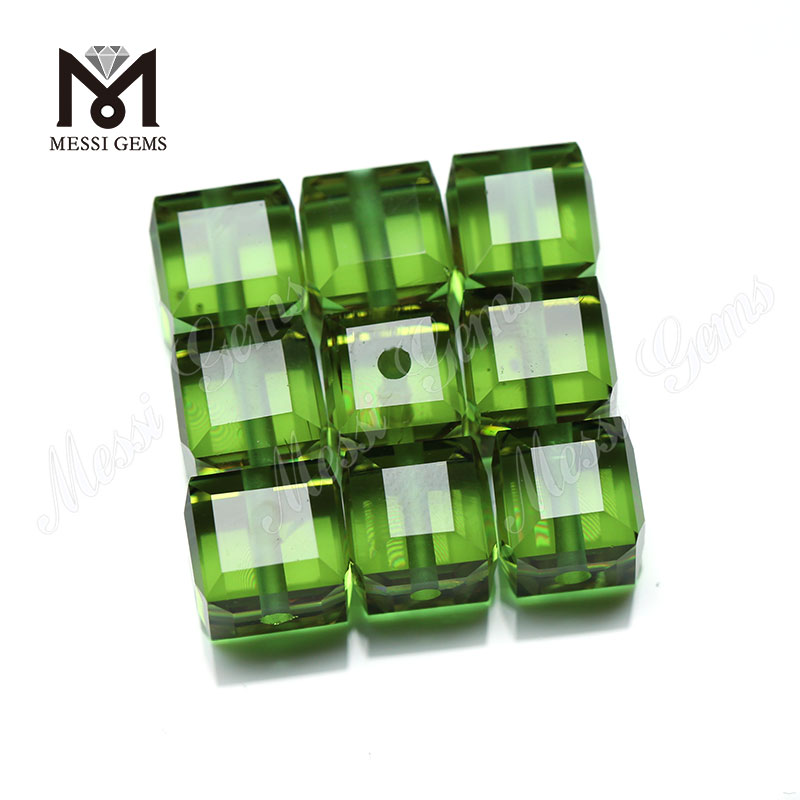 Fabrikspris dekorative kube klar farveskift glas ædelstene