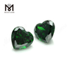 Grøn farve Heart Cut 10*10mm Syntetisk Cubic Zirconia CZ sten