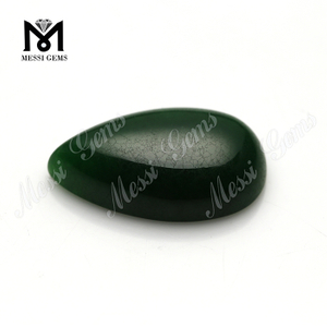 engrospris pæreform 14x24mm grøn jadesten