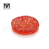 Fabrikspris Rød Farve Oval Form Naturlig Druzy Agate Cabochon Stone