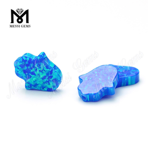 Engros Syntetisk Opal Hamsa Blue Fire Opal Pris