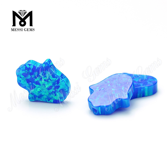 Engros Syntetisk Opal Hamsa Blue Fire Opal Pris