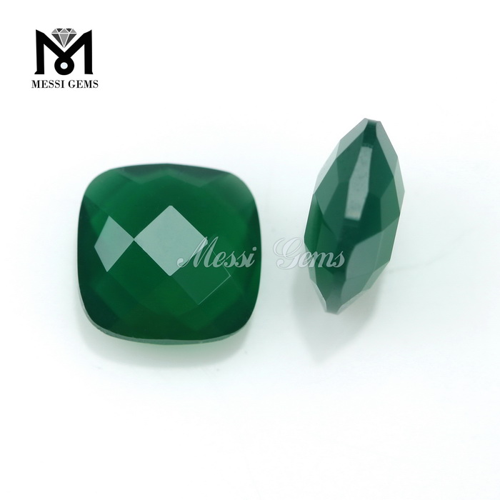 topkvalitets pude grøn agat sten pris for smykker