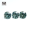 Løs moissanite diamant rund brillant slebet 5 mm ædelsten Grøn Moissanite ru