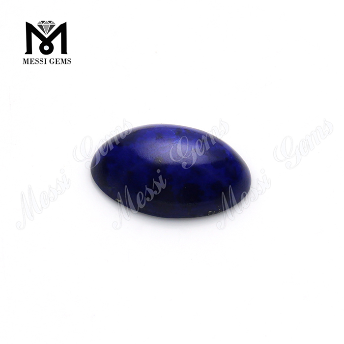 Naturlig oval flad bagside 13x18mm lapis lazuli sten cabochon