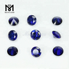 rund diamantslebet blå #34 korund syntetiske safirsten