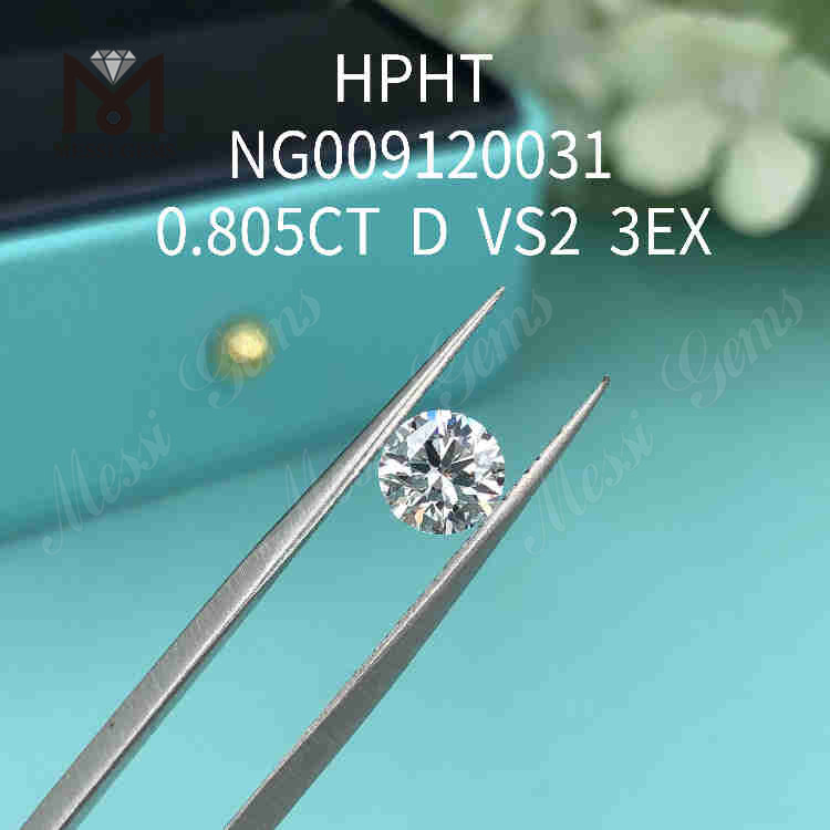 0,805 karat D/VS2 lavet diamanter 3EX