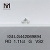 1,11 karat G VS2 rund BRILLIANT IDEAL 2EX laboratoriedyrket diamant 1 karat