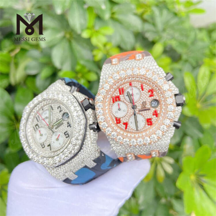 Herre Hip Hop Watch Luxury Vvs Moissanite Dimaond Watch Diamond