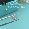 1,16 karat F VS2 Rund BRILLIANT EX Cut laboratoriediamanter CVD