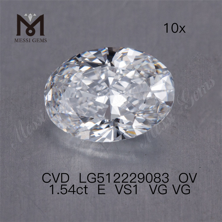 1.54ct E løs cvd diamant vs ov løse mandskabte diamanter på tilbud