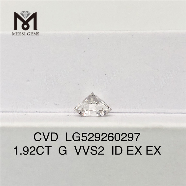 1,92ct G løs lab diamant udsalg vvs rund ID lab skabt diamant 1,5 karat på udsalg