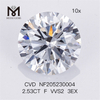 2.53ct F VVS2 3EX rund form fabriksfremstillede diamanter Engros