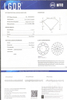 1.11CT D farve VS2 klarhed 3EX syntetiske runde brillantslebne laboratoriedyrkede løse diamanter