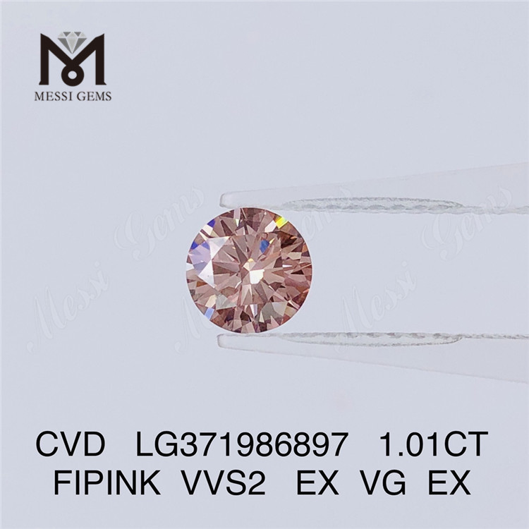1.01CT FIPINK VVS2 engros lab skabt diamanter CVD LG371986897