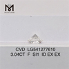 3.04CT F cvd menneskeskabt diamant si1 løs lab diamantfabrikspris