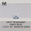 1.01CT FANCY BLUE SI1 GOD EX GOD engrospris laboratoriediamant HPHT NF303230007 
