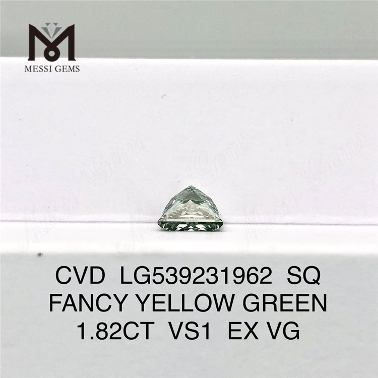 1,82 karat bedste løse laboratoriediamant SQ Fancy gulgrøn laboratoriediamant fabrikspris