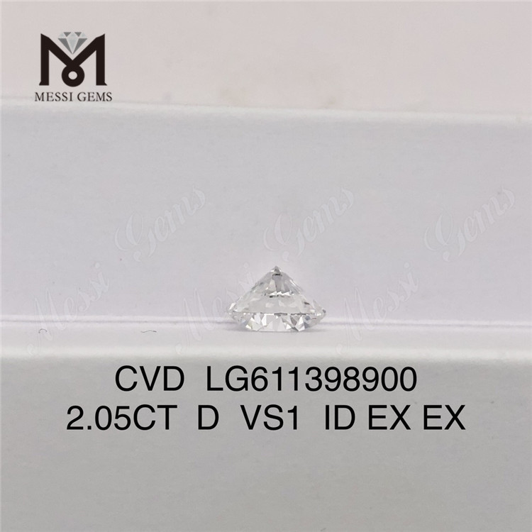2 karat laboratoriefremstillet diamant D VS1 ID Brilliance for designere丨Messigems CVD LG611398900