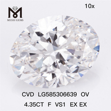 4.35CT F VS1 EX EX OV største cvd diamant CVD LG585306639