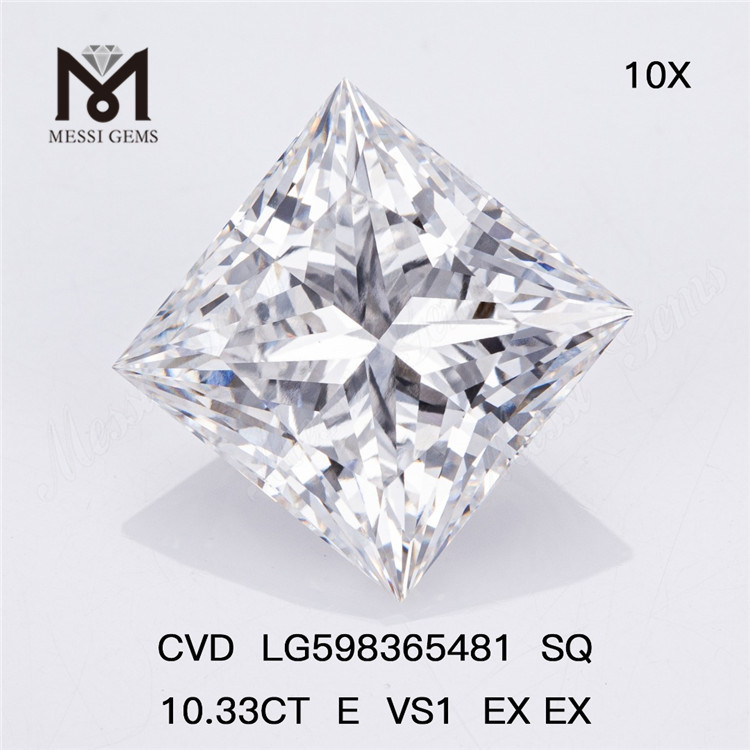 10.33CT E VS1 EX EX SQ Lab Grown CVD Diamond til bulkkøb Din konkurrencefordel LG598365481 