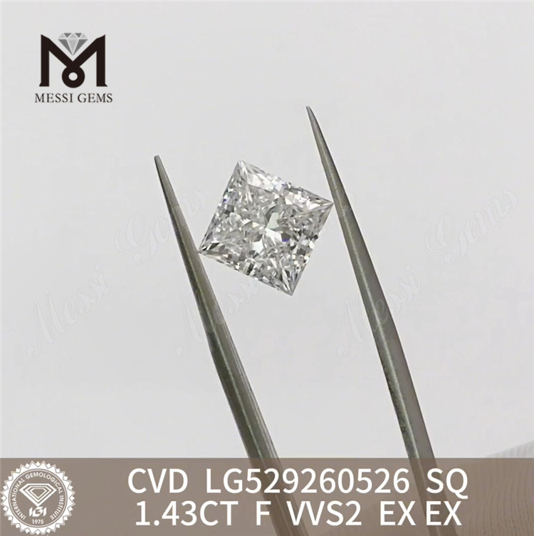 1.43CT F VVS2 SQ igi certificerede diamanter Crafting Timeless Beauty丨Messigems CVD LG529260526