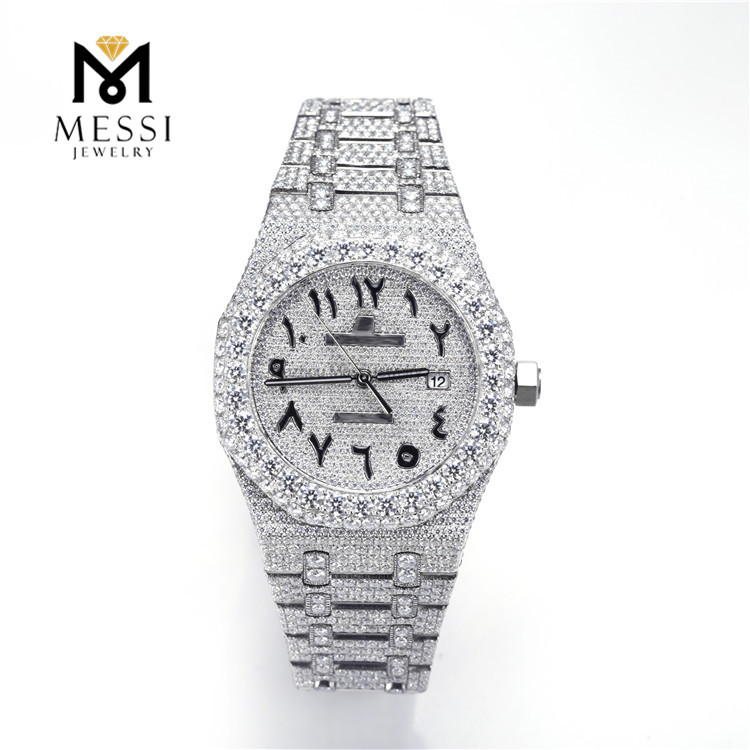 Hip Hop Moissanite Diamond Watch Pass Diamond Tester VVS moissanite ur
