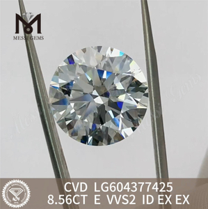 8.56ct E VVS2 Igi Certified Diamonds CVD diamant til luksuriøse smykker LG604377425丨Messigems