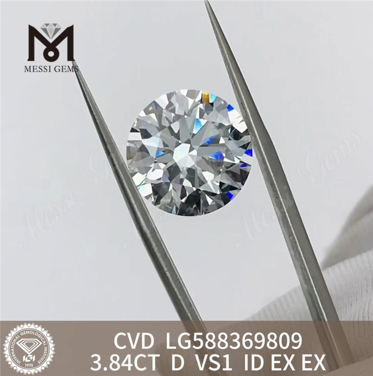 3,84 karat IGI-certificeringsdiamant D VS1 CVD-diamant Udarbejdelse af unikke smykker 丨Messigems LG588369809
