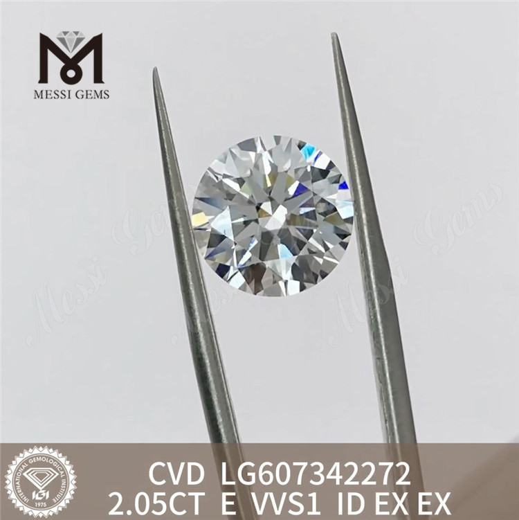 2.05ct IGI Graded Diamonds E VVS1 CVD Diamond Afsløring The Beauty丨Messigems LG607342272 