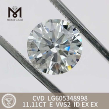 11.11CT E VVS2 ID kunstig diamant koster Miljøvenlige værdier丨Messigems CVD LG605348998